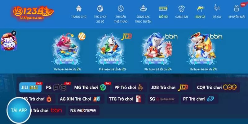 Game bài 123B : đa dạng trò chơi đổi thưởng nhanh chóng