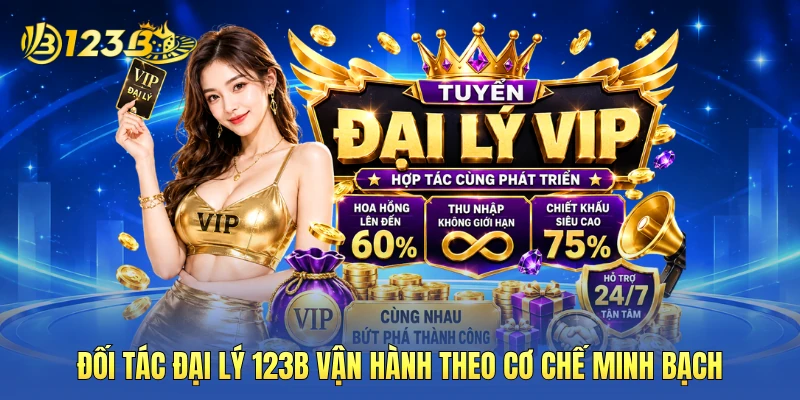 Đối tác đại lý 123B vận hành theo cơ chế minh bạch